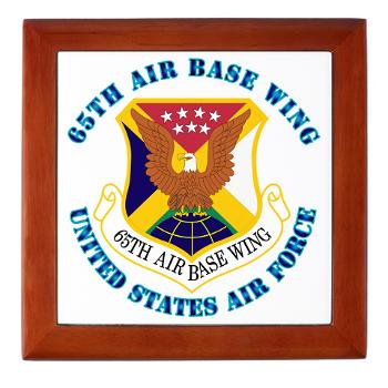 65ABW - M01 - 03 - 65th Air Base Wing with Text - Keepsake Box