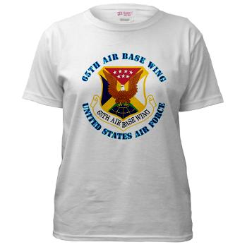 65ABW - A01 - 04 - 65th Air Base Wing with Text - Women's T-Shirt