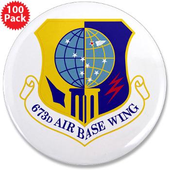 673ABW - M01 - 01 - 673rd Air Base Wing - 3.5" Button (100 pack)