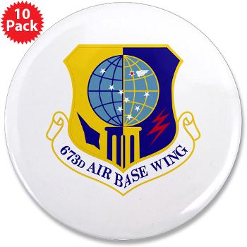 673ABW - M01 - 01 - 673rd Air Base Wing - 3.5" Button (10 pack)