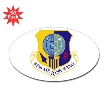 673ABW - M01 - 01 - 673rd Air Base Wing - Sticker (Oval 50 pk)