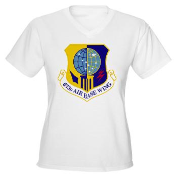 673ABW - A01 - 04 - 673rd Air Base Wing - Women's V-Neck T-Shirt