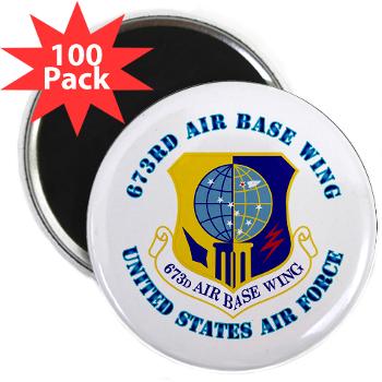 673ABW - M01 - 01 - 673rd Air Base Wing with Text - 2.25" Magnet (100 pack)