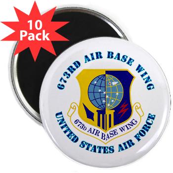 673ABW - M01 - 01 - 673rd Air Base Wing with Text - 2.25" Magnet (10 pack)