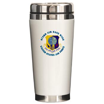 673ABW - M01 - 03 - 673rd Air Base Wing with Text - Ceramic Travel Mug