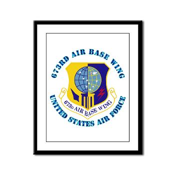 673ABW - M01 - 02 - 673rd Air Base Wing with Text - Framed Panel Print - Click Image to Close