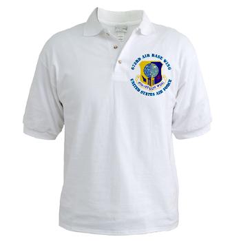 673ABW - A01 - 04 - 673rd Air Base Wing with Text - Golf Shirt