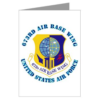 673ABW - M01 - 02 - 673rd Air Base Wing with Text - Greeting Cards (Pk of 10)