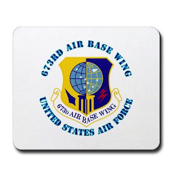 673ABW - M01 - 03 - 673rd Air Base Wing with Text - Mousepad