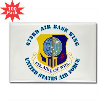 673ABW - M01 - 01 - 673rd Air Base Wing with Text - Rectangle Magnet (100 pack) - Click Image to Close