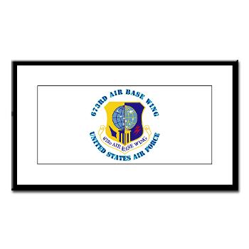 673ABW - M01 - 02 - 673rd Air Base Wing with Text - Small Framed Print