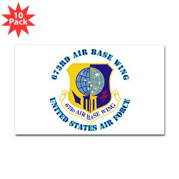 673ABW - M01 - 01 - 673rd Air Base Wing with Text - Sticker (Rectangle 10 pk) - Click Image to Close