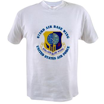 673ABW - A01 - 04 - 673rd Air Base Wing with Text - Value T-shirt