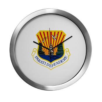6AMW - M01 - 03 - 6th Air Mobility Wing - Modern Wall Clock