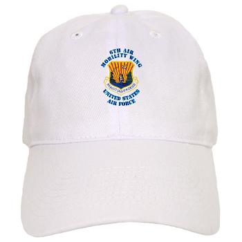 6AMW - A01 - 01 - 6th Air Mobility Wing with Text - Cap