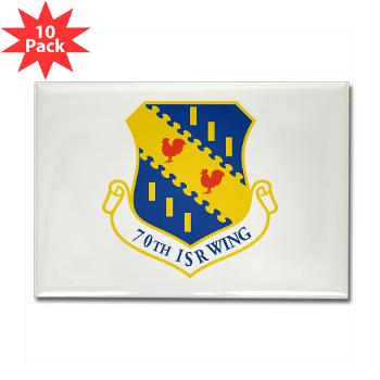 70ISRW - M01 - 01 - 70th ISR Wing - Rectangle Magnet (10 pack) - Click Image to Close