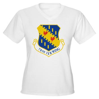 70ISRW - A01 - 04 - 70th ISR Wing - Women's V-Neck T-Shirt