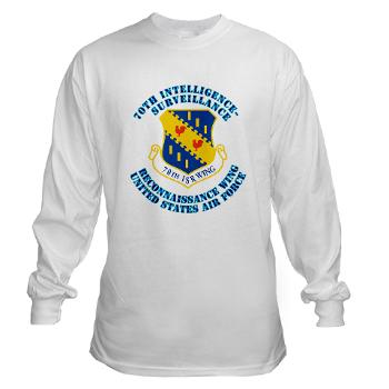 70ISRW - A01 - 03 - 70th ISR Wing with Text - Long Sleeve T-Shirt