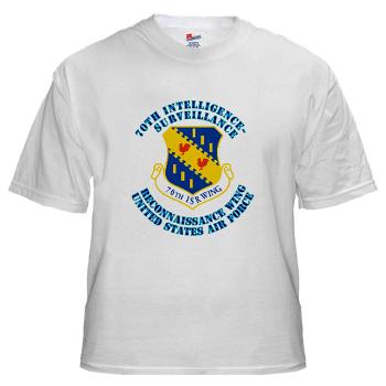 70ISRW - A01 - 04 - 70th ISR Wing with Text - White t-Shirt