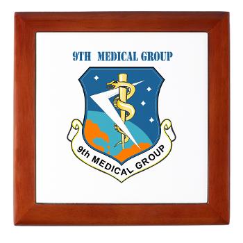 9MG - M01 - 03 - 9th Medical Group With Text - Keepsake Box