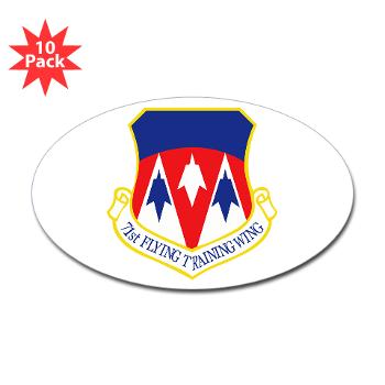 71FTW - M01 - 01 - 71st Flying Training Wing - Sticker (Oval 10 pk)