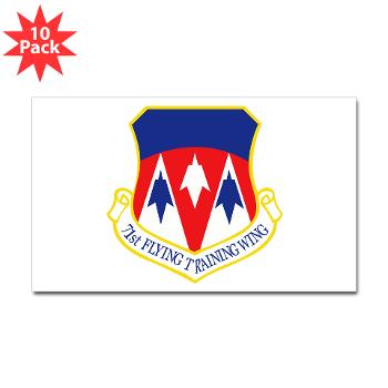 71FTW - M01 - 01 - 71st Flying Training Wing - Sticker (Rectangle 10 pk)