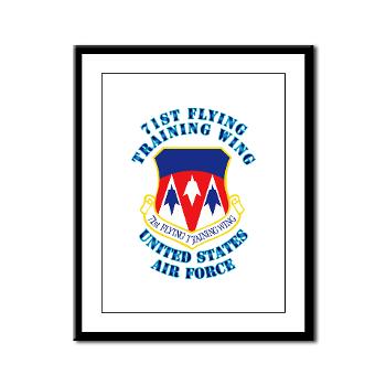 71FTW - M01 - 02 - 71st Flying Training Wing with Text - Framed Panel Print
