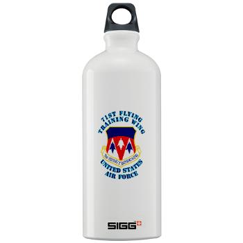 71FTW - M01 - 03 - 71st Flying Training Wing with Text - Sigg Water Bottle 1.0L