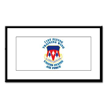 71FTW - M01 - 02 - 71st Flying Training Wing with Text - Small Framed Print
