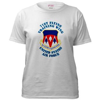 71FTW - A01 - 04 - 71st Flying Training Wing with Text - Women's T-Shirt