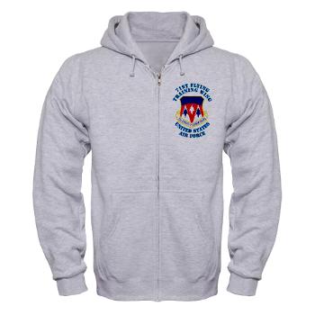 71FTW - A01 - 03 - 71st Flying Training Wing with Text - Zip Hoodie