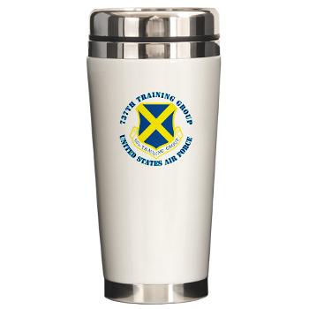 737TG - M01 - 03 - 737th Training Group with Text - Ceramic Travel Mug - Click Image to Close