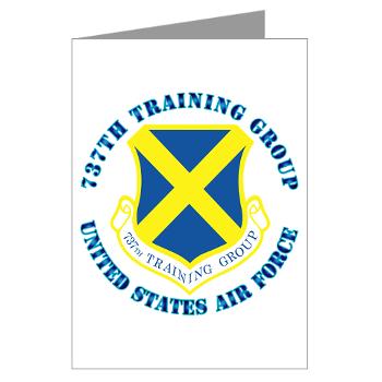 737TG - M01 - 02 - 737th Training Group with Text - Greeting Cards (Pk of 10)