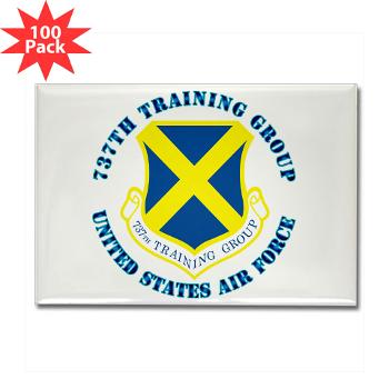 737TG - M01 - 01 - 737th Training Group with Text - Rectangle Magnet (100 pack)