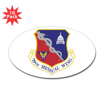 79MW - M01 - 01 - 79th Medical Wing - Sticker (Oval 10 pk)