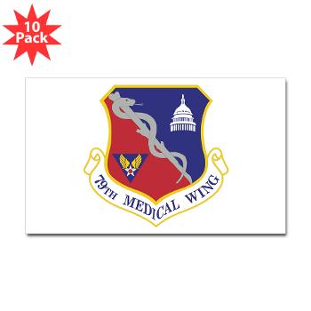 79MW - M01 - 01 - 79th Medical Wing - Sticker (Rectangle 10 pk)