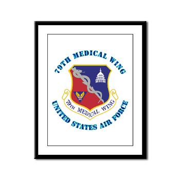 79MW - M01 - 02 - 79th Medical Wing with Text - Framed Panel Print