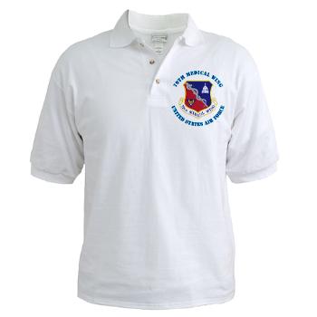 79MW - A01 - 04 - 79th Medical Wing with Text - Golf Shirt - Click Image to Close