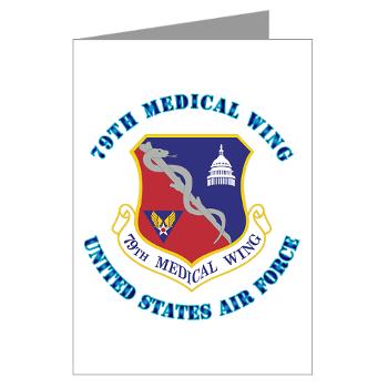 79MW - M01 - 02 - 79th Medical Wing with Text - Greeting Cards (Pk of 10)