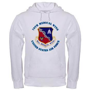 79MW - A01 - 03 - 79th Medical Wing with Text - Hooded Sweatshirt - Click Image to Close