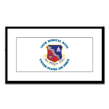 79MW - M01 - 02 - 79th Medical Wing with Text - Small Framed Print