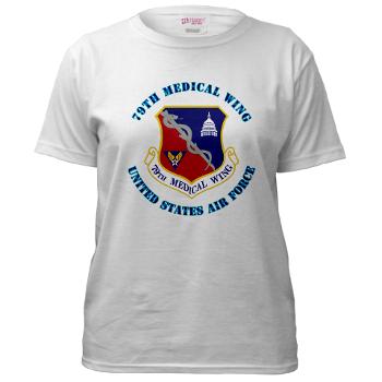79MW - A01 - 04 - 79th Medical Wing with Text - Women's T-Shirt - Click Image to Close