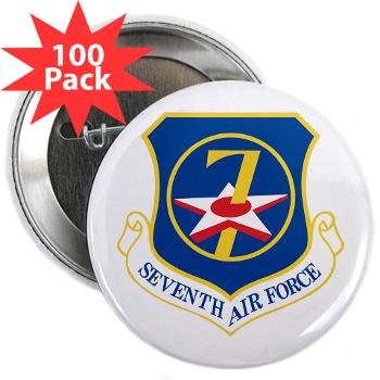 7AF - M01 - 01 - 7th Air Force - 2.25" Button (100 pack)