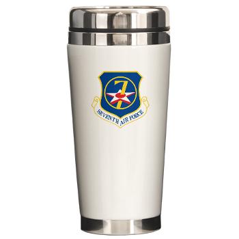 7AF - M01 - 03 - 7th Air Force - Ceramic Travel Mug