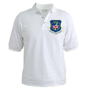 7AF - A01 - 04 - 7th Air Force - Golf Shirt