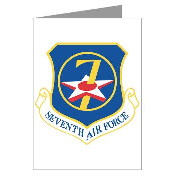 7AF - M01 - 02 - 7th Air Force - Greeting Cards (Pk of 10) - Click Image to Close