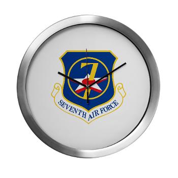 7AF - M01 - 03 - 7th Air Force - Modern Wall Clock
