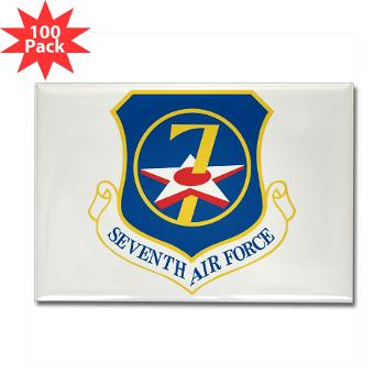7AF - M01 - 01 - 7th Air Force - Rectangle Magnet (100 pack) - Click Image to Close