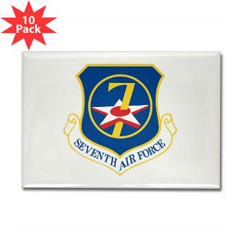 7AF - M01 - 01 - 7th Air Force - Rectangle Magnet (10 pack) - Click Image to Close