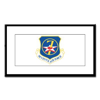 7AF - M01 - 02 - 7th Air Force - Small Framed Print